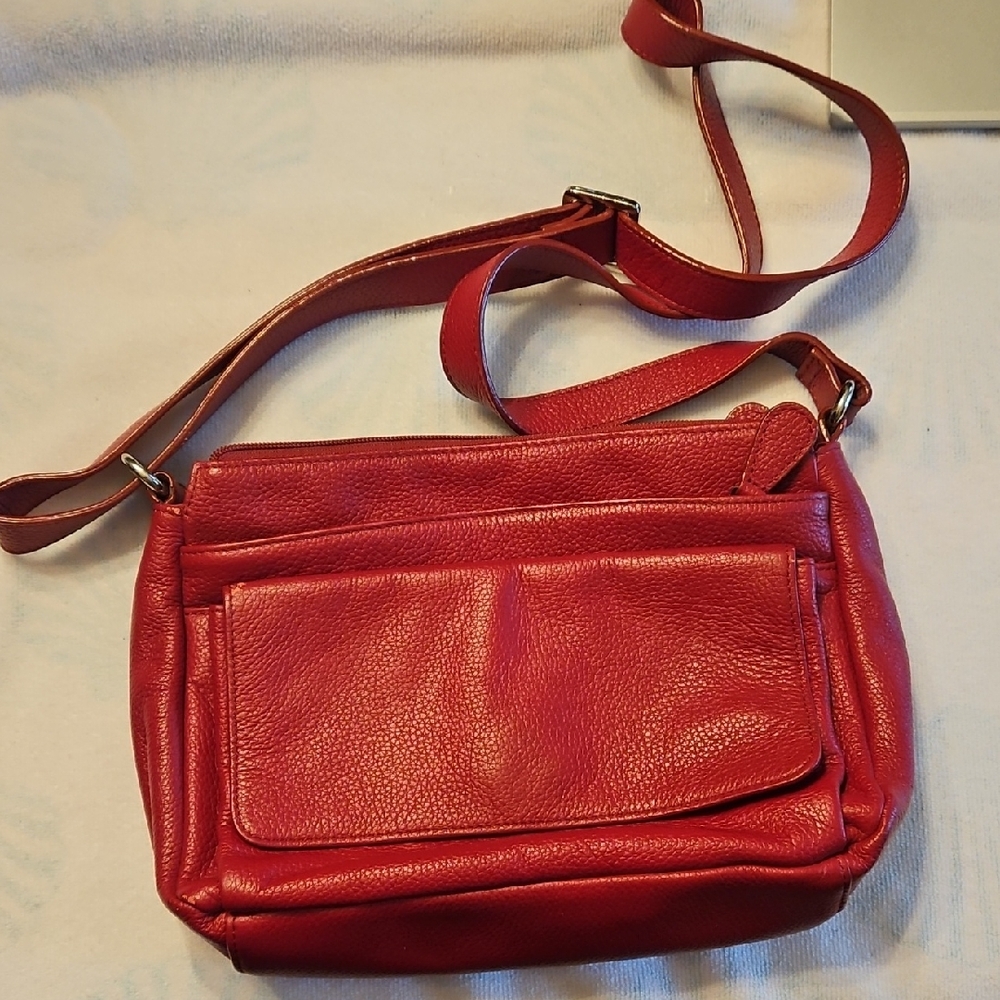 Danier Vibrant Red Crossbody Bag